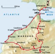 Route Marokko